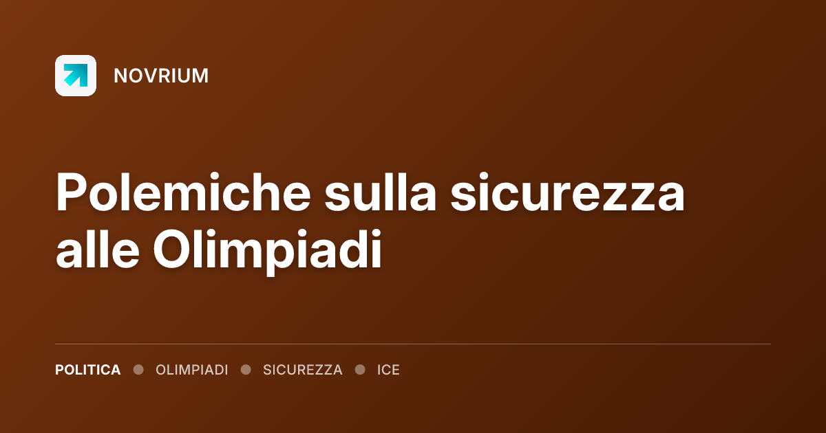 Polemiche sulla sicurezza alle Olimpiadi