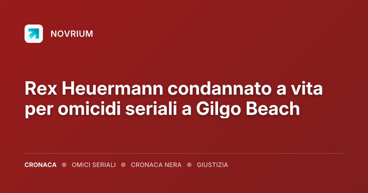 Rex Heuermann condannato a vita per omicidi seriali a Gilgo Beach