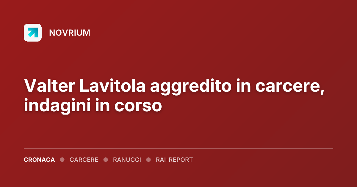 Valter Lavitola aggredito in carcere, indagini in corso