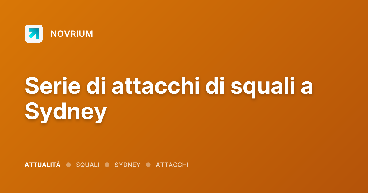 Serie di attacchi di squali a Sydney