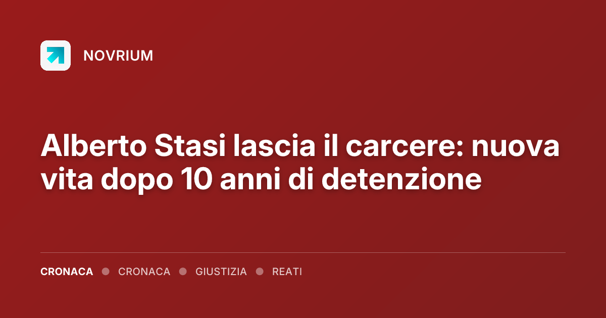 Alberto Stasi lascia il carcere: nuova vita dopo 10 anni di detenzione