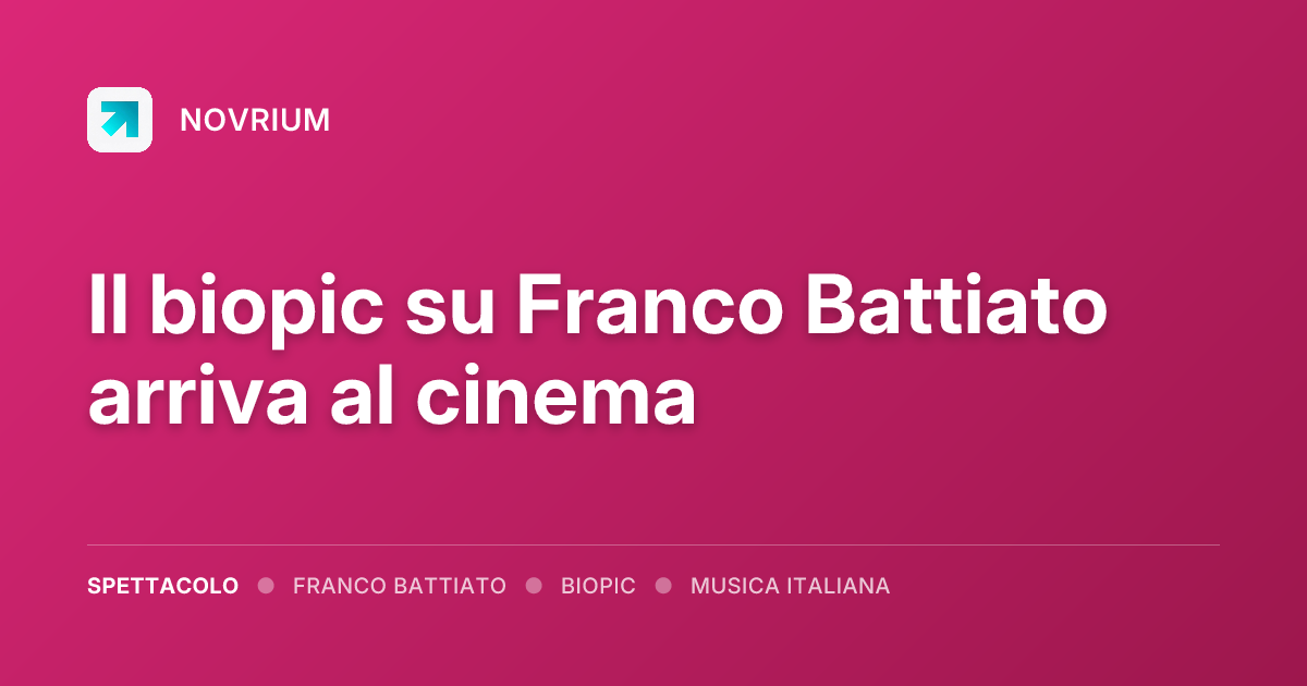 Il biopic su Franco Battiato arriva al cinema