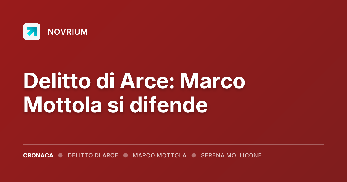 Delitto di Arce: Marco Mottola si difende