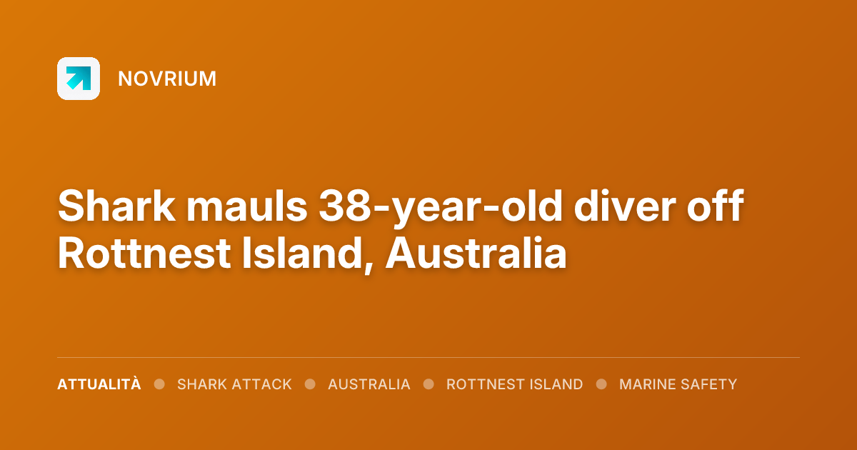 Shark mauls 38-year-old diver off Rottnest Island, Australia