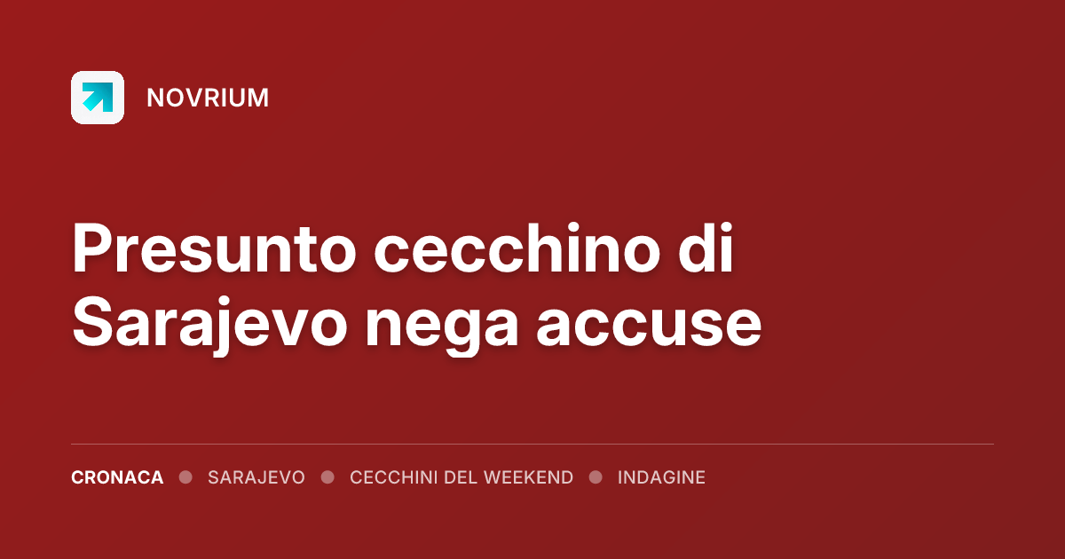 Presunto cecchino di Sarajevo nega accuse