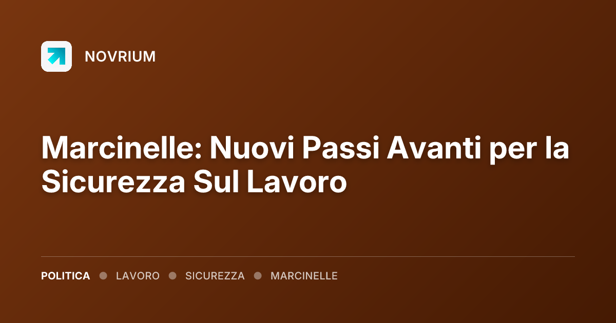 Marcinelle: Nuovi Passi Avanti per la Sicurezza Sul Lavoro