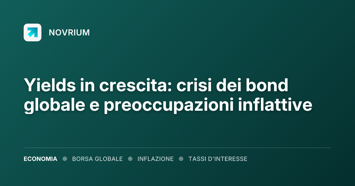 Yields in crescita: crisi dei bond globale e preoccupazioni inflattive