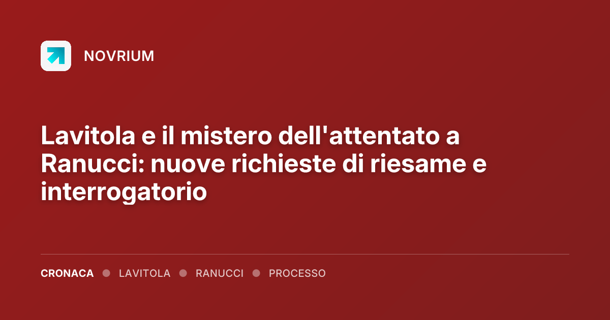 Lavitola e il mistero dell'attentato a Ranucci: nuove richieste di riesame e interrogatorio