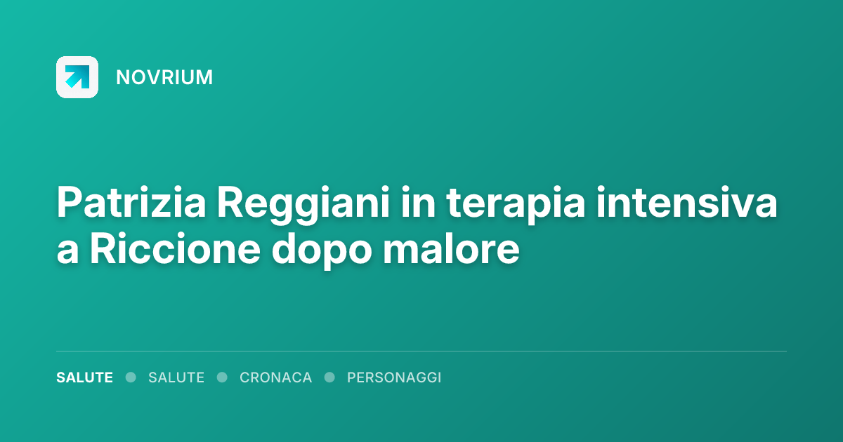 Patrizia Reggiani in terapia intensiva a Riccione dopo malore
