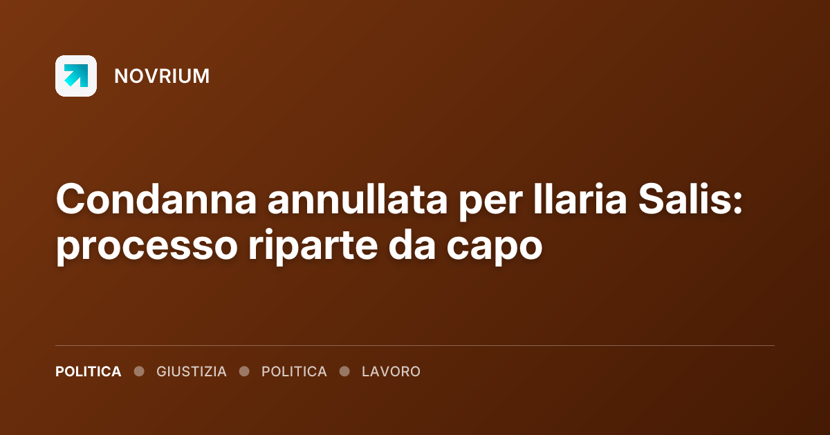 Condanna annullata per Ilaria Salis: processo riparte da capo