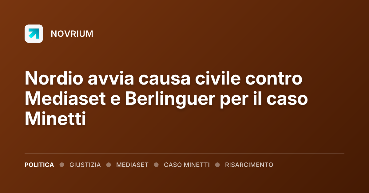 Nordio avvia causa civile contro Mediaset e Berlinguer per il caso Minetti