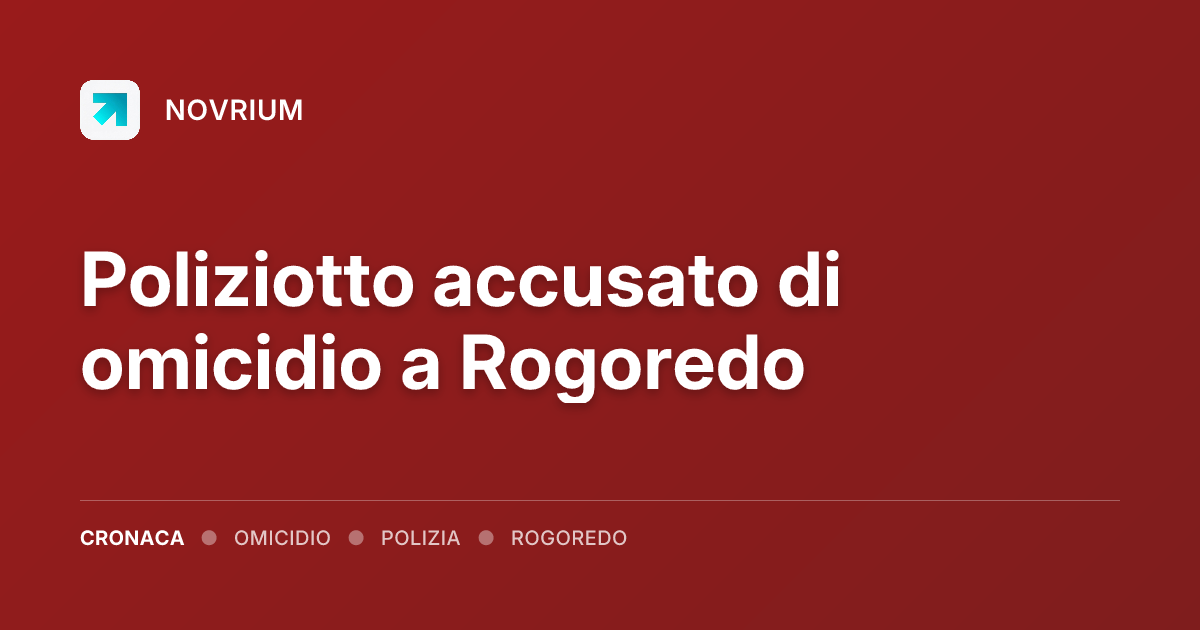 Poliziotto accusato di omicidio a Rogoredo