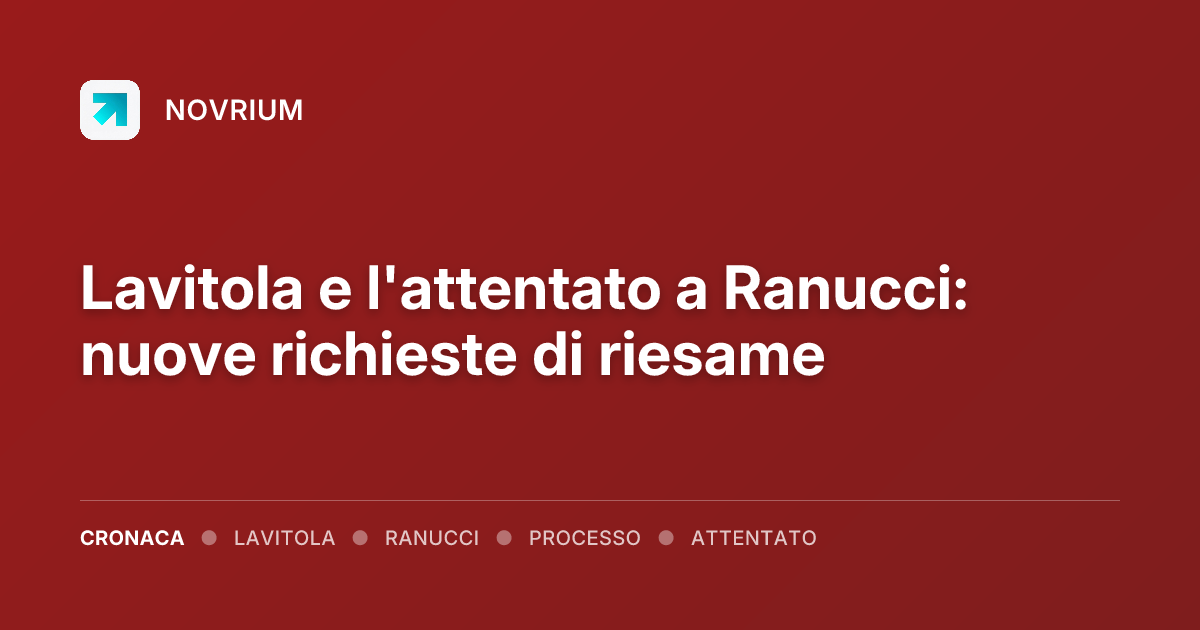 Lavitola e l'attentato a Ranucci: nuove richieste di riesame